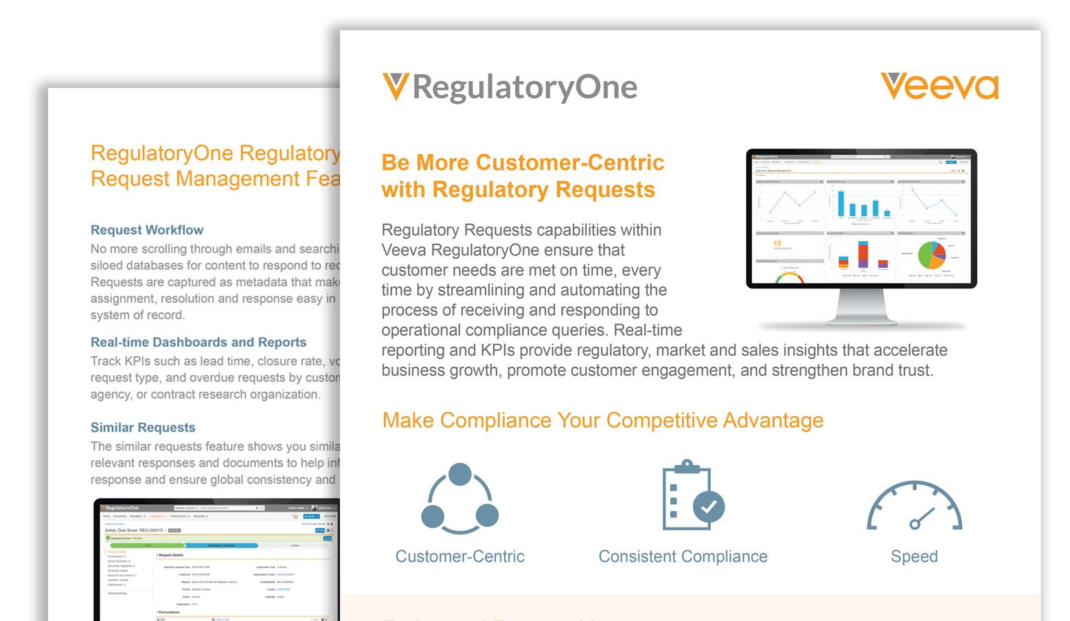 Veeva RegulatoryOne Regulatory Requests Management Product Brief