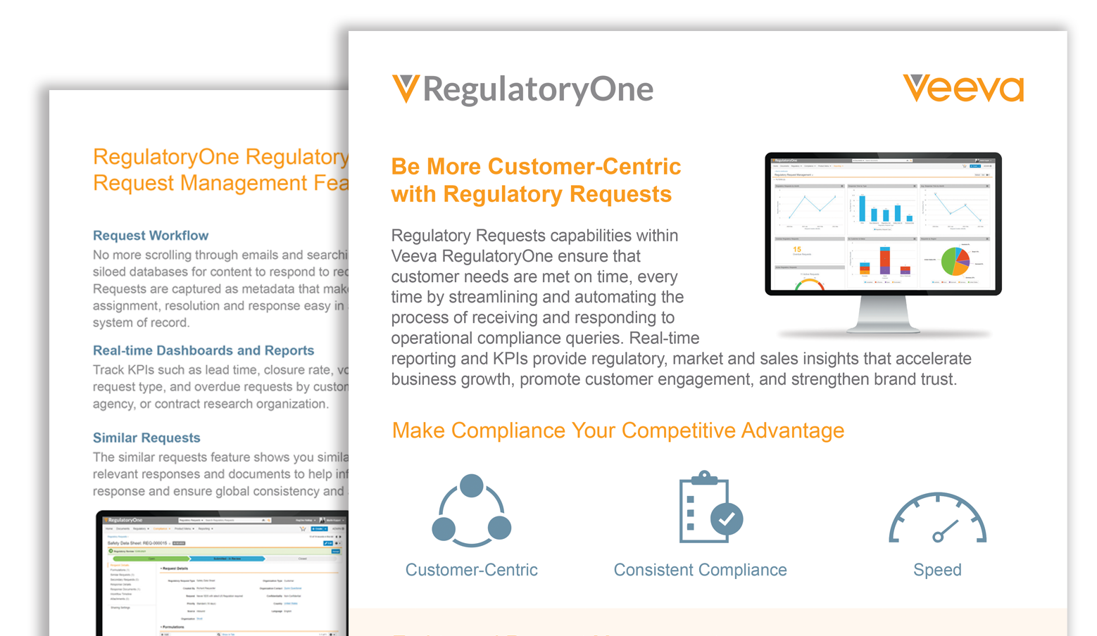 Veeva RegulatoryOne Regulatory Requests Management Product Brief thumbnail