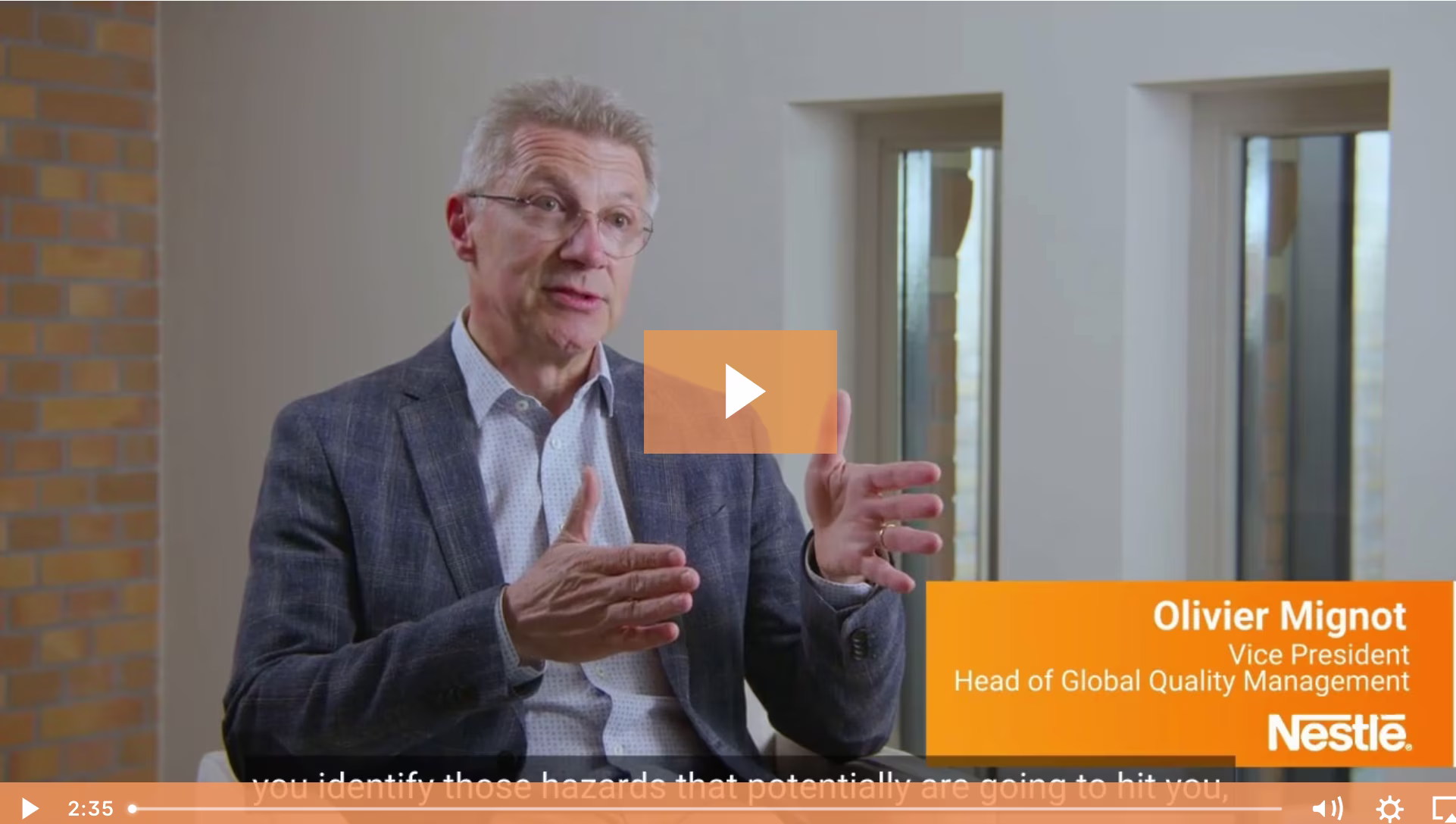 Olivier Mignot, Global Head of Quality Management at Nestlé-1