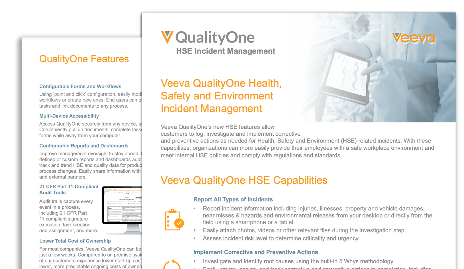 QualityOne HSE Incident Management Product Brief