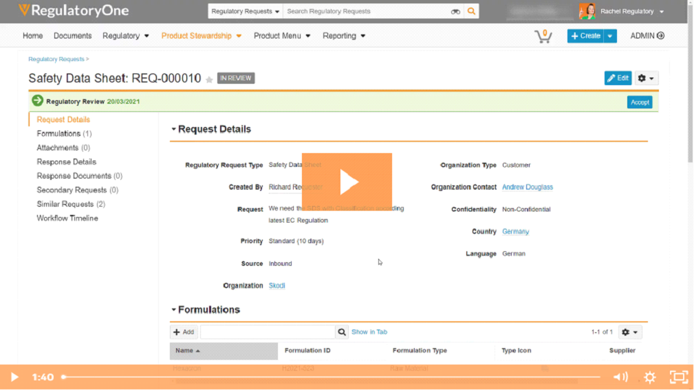 Regulatory Request Management with Veeva RegulatoryOne