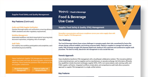 Supplier Food Safety and Quality Management- Briefing FEATURED IMAGES