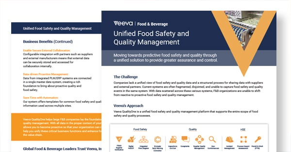 Unified Food Safety and Quality Management- Briefing FEATURED IMAGES