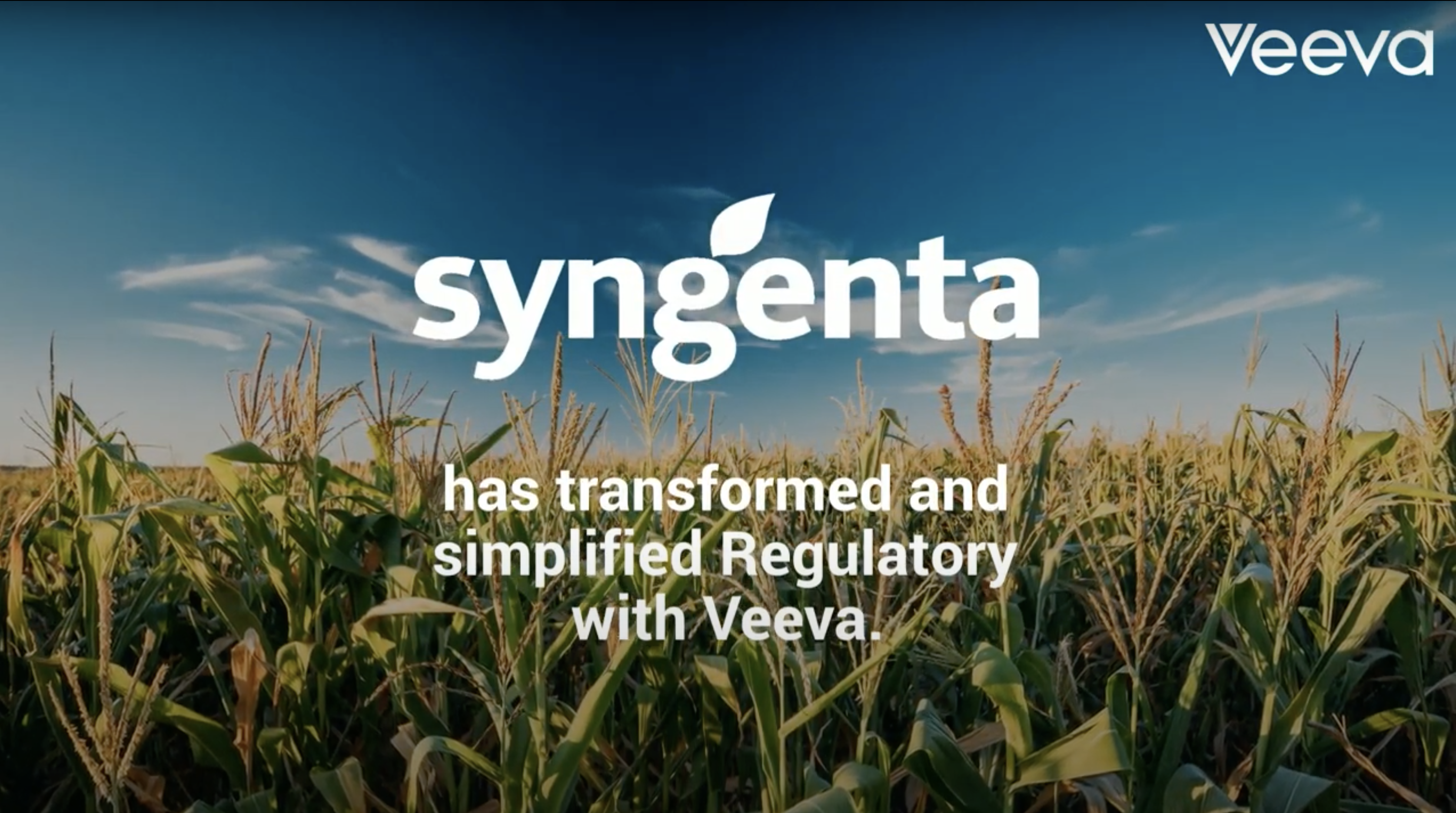 Syngenta and Veeva Transforming and simplifying Regulatory
