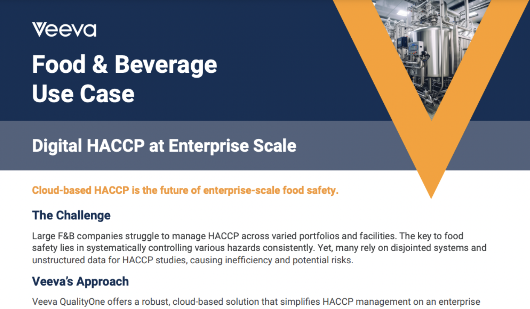 Veeva - HACCP Use Case Brief