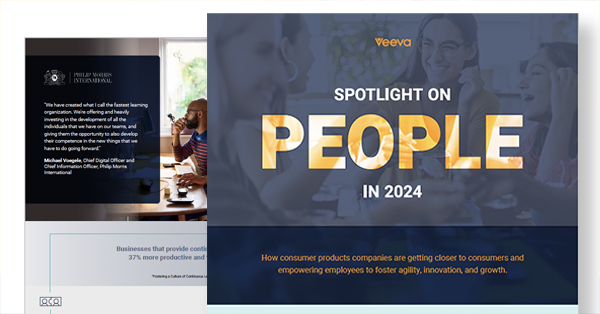 Consumer Products Spotlight on People in 2024 infographic