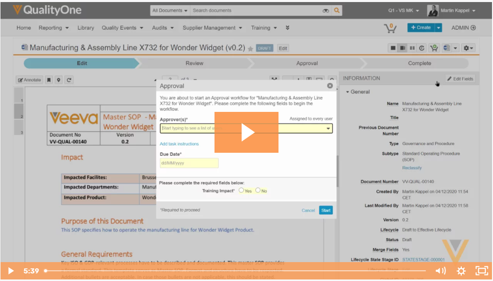 QualityOne Module Intro - Document Control