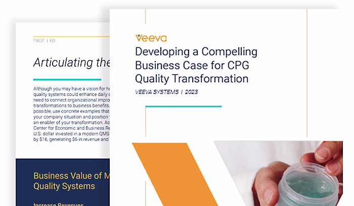 Veeva_Developing Compelling Business Case for CPG Quality Transformation